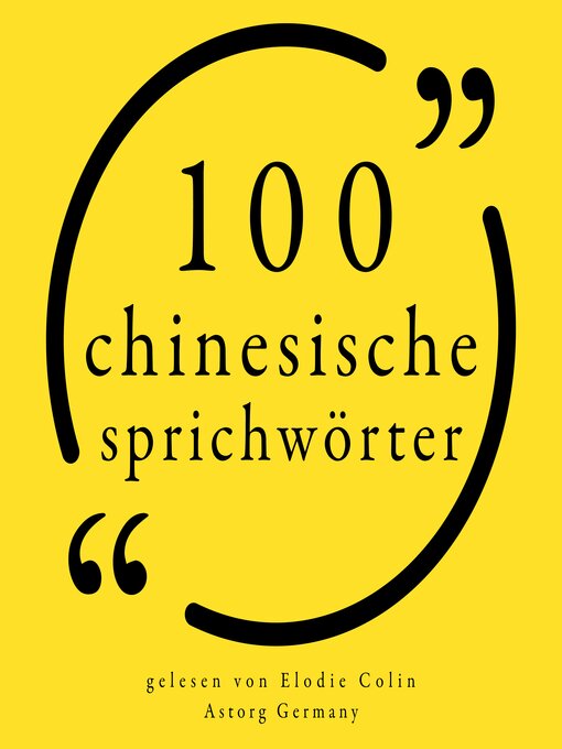 Title details for 100 chinesische Sprichwörter by Anonymous - Available